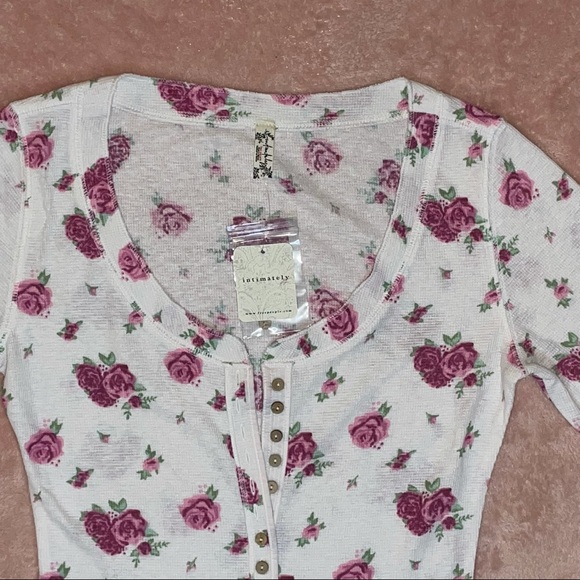 NWT Free People Dylan Thermal Printed Bodysuit Size Small - Picture 6 of 10